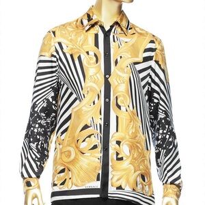 Versace barocco baroque silk shirt